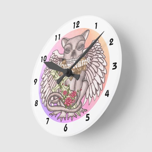 Schedel Gargoyle klok (Hoek)