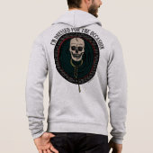 Schedel gekleed voor de gelegenheid  hoodie (Achterkant)