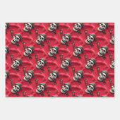 Schedel gekruiste botten skelet halloween piraten  inpakpapier vel (Voorkant)