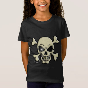 Schedel & gekruiste botten T-shirt