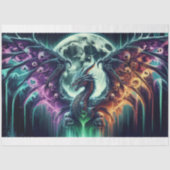 schedel gevleugeld draak tissuepapier (Voorkant)