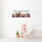 Schedel gezicht cocktail happy hour volwassenen ma spandoek (Insitu)