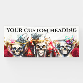 Schedel gezicht cocktail happy hour volwassenen ma spandoek