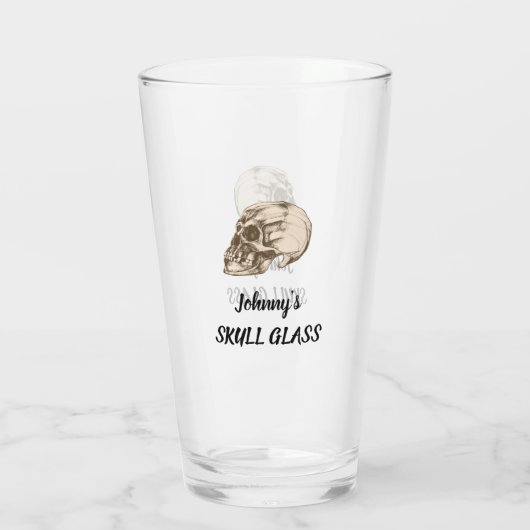 Schedel Glas (Achterkant)