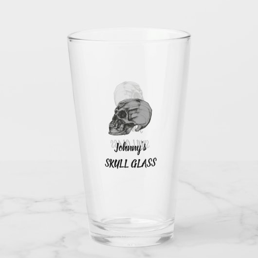 Schedel Glas (Achterkant)