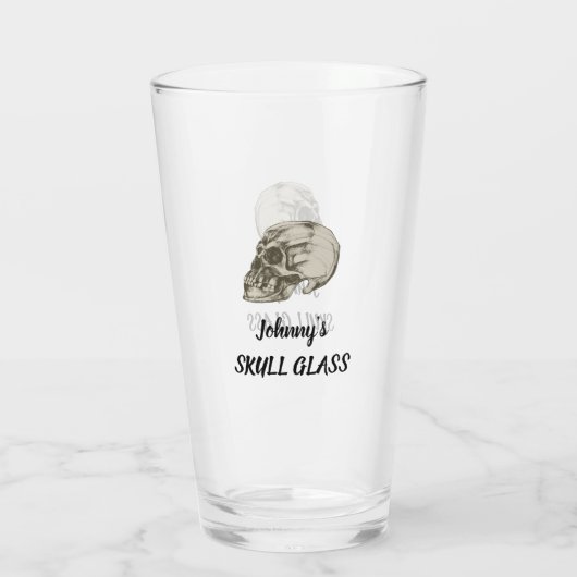 Schedel Glas (Achterkant)