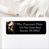 Schedel Gothic Bruiloft Bruids Retouradres Label (Insitu)