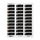 Schedel Gothic Bruiloft Bruids Retouradres Label (Full Sheet)