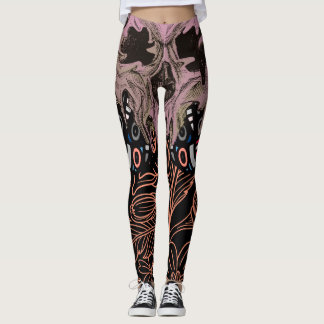 Schedel Gothic Lovers Floral Romantisch Skelet Bee Leggings