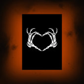  schedel gothic spooky halloween kaart