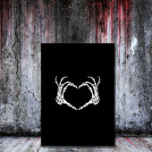  schedel gothic spooky halloween kaart