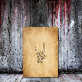  schedel gothic spooky halloween kaart