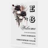 Schedel Gotisch Acryl Trouwteken Acryl Bord (Hoek)