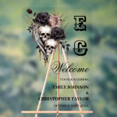 Schedel Gotisch Acryl Trouwteken Acryl Bord (Neutraal)