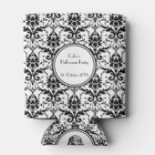  schedel Gotische Damast Patroon HALLOWEEN Blikjeskoeler (Achterkant)