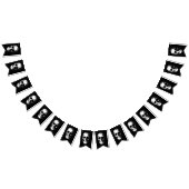 Schedel Gotische Halloween Bruiloftsbunting Vlaggetjes (Alle)