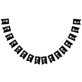 Schedel Gotische Halloween Bruiloftsbunting Vlaggetjes