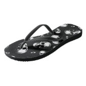 Schedel Gotische Halloween Trouw Flip-Flops Teenslippers (Schuin)
