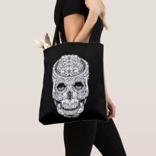 Schedel Gotische Stijl Schoudertas Tote Bag