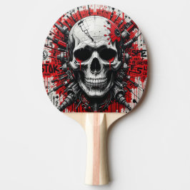 Schedel Graffiti Ping Pong Paddle Tafeltennisbatje