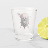 Schedel Graffiti Shot Glass Glas (Achterkant)