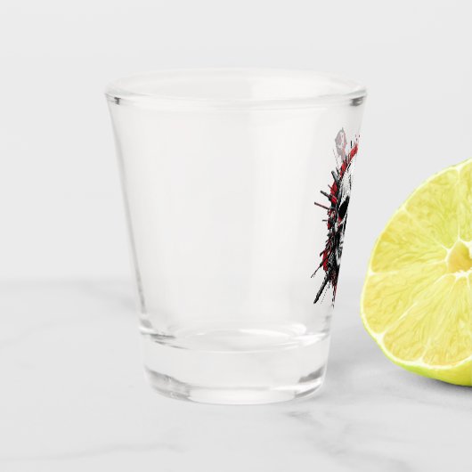 Schedel Graffiti Shot Glass Shot Glas (Links)