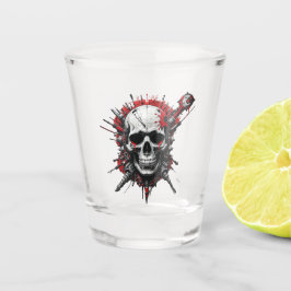 Schedel Graffiti Shot Glass Shot Glas