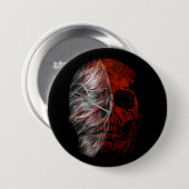 SCHEDEL GRAFISCH HALLOWEEN CADEAU ONTWERP RONDE BUTTON 7,6 CM (Voorkant /achterkant)