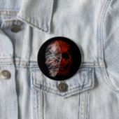 SCHEDEL GRAFISCH HALLOWEEN CADEAU ONTWERP RONDE BUTTON 7,6 CM (In situ)