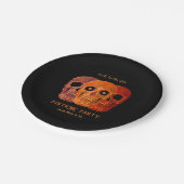 Schedel Grappig Sinaasappel Gotische Verjaardag RI Papieren Bordje (Gekanteld)