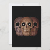 Schedel Grappige Bruin Gotische Verjaardag RIP naa Kaart (Achterkant)