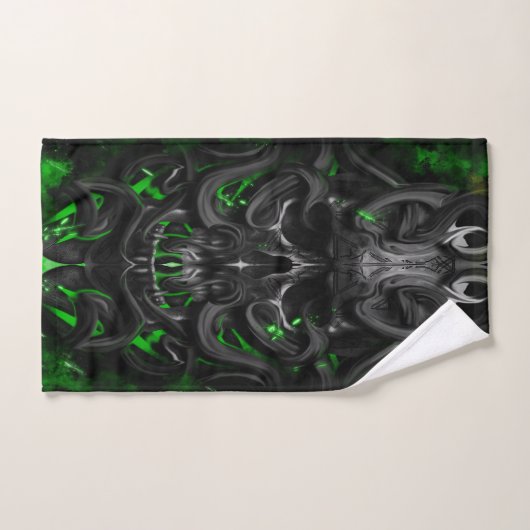 schedel Groene biovonk Bad Handdoek (Handdoek)