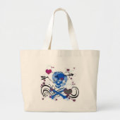 schedel grote tote bag (Voorkant)