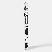 Schedel grunge naadloos zwart patroon Case-Mate iPhone case (Achterkant / Links)