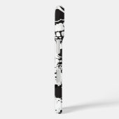 Schedel grunge naadloos zwart patroon Case-Mate iPhone case (Achterkant / Rechts)