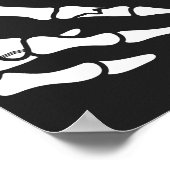 Schedel Halloween Baby shower Welkomstbord Poster (Hoek)