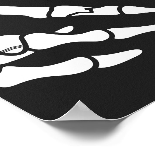 Schedel Halloween Baby shower Welkomstbord Poster (Hoek)