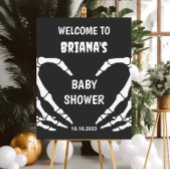 Schedel Halloween Baby shower Welkomstbord Poster