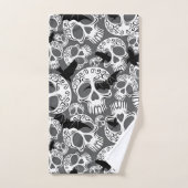 Schedel Halloween Decoratieve Calaveras Bad Handdoek (Handdoek)