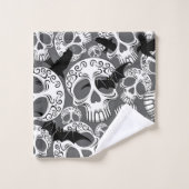 Schedel Halloween Decoratieve Calaveras Bad Handdoek (Wasdoekje)