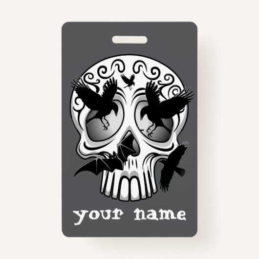 Schedel Halloween Decoratieve Calaveras Badge (Voorkant)