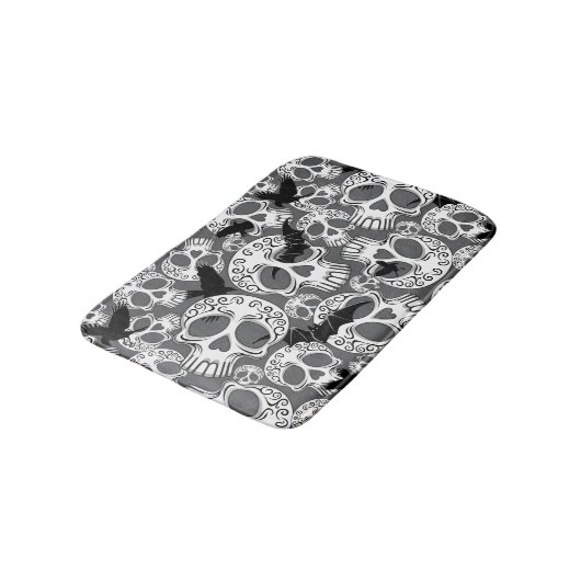 Schedel Halloween Decoratieve Calaveras Badmat (Gekanteld)