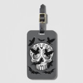 Schedel Halloween Decoratieve Calaveras Bagagelabel (Voorkant (verticaal))