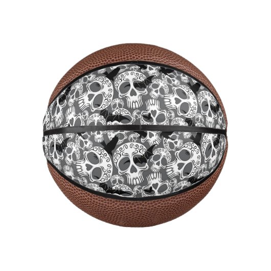 Schedel Halloween Decoratieve Calaveras Basketbal (Voorkant)