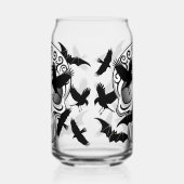 Schedel Halloween Decoratieve Calaveras Blikvorm Glas (Rechts)