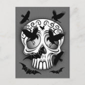 Schedel Halloween Decoratieve Calaveras Briefkaart (Voorkant)