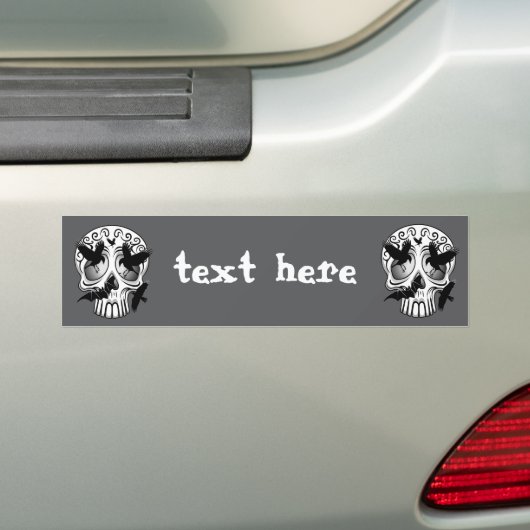 Schedel Halloween Decoratieve Calaveras Bumpersticker (Op auto)