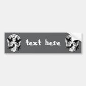 Schedel Halloween Decoratieve Calaveras Bumpersticker (Voorkant)