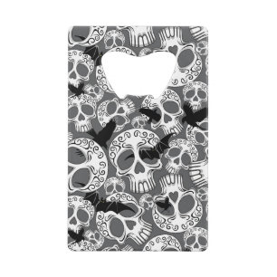 Schedel Halloween Decoratieve Calaveras Creditkaart Flessenopener