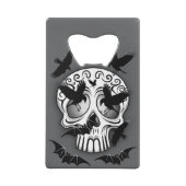 Schedel Halloween Decoratieve Calaveras Creditkaart Flessenopener (Achterkant)
